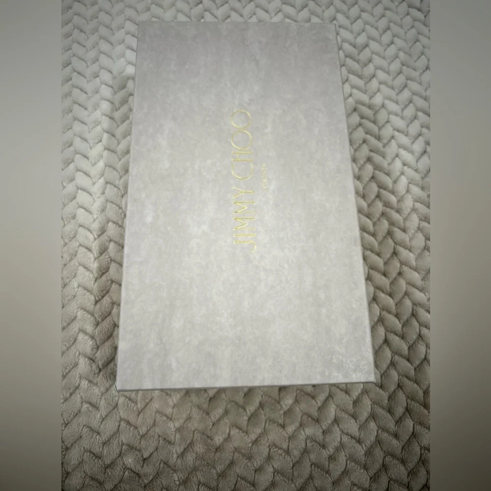 Jimmy Choo Black Flats with Gold Emblem - Picture 7 of 7